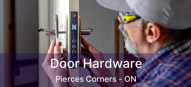  Door Hardware Pierces Corners - ON