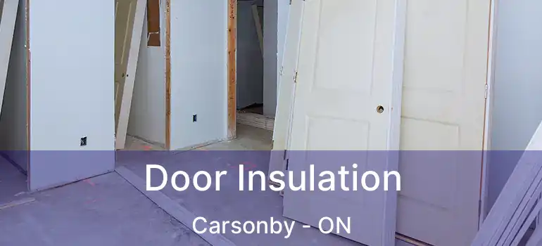  Door Insulation Carsonby - ON