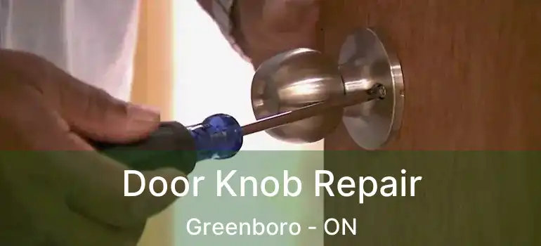  Door Knob Repair Greenboro - ON