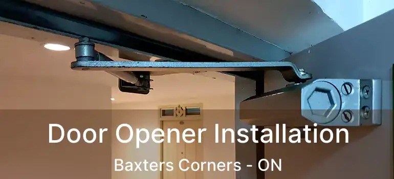  Door Opener Installation Baxters Corners - ON