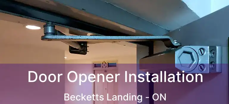  Door Opener Installation Becketts Landing - ON