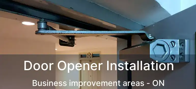  Door Opener Installation Business improvement areas - ON