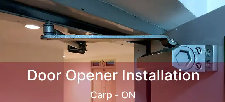  Door Opener Installation Carp - ON