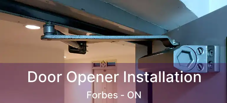  Door Opener Installation Forbes - ON