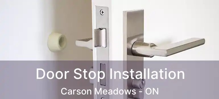  Door Stop Installation Carson Meadows - ON