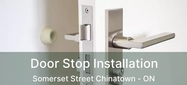  Door Stop Installation Somerset Street Chinatown - ON