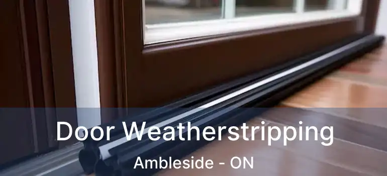  Door Weatherstripping Ambleside - ON