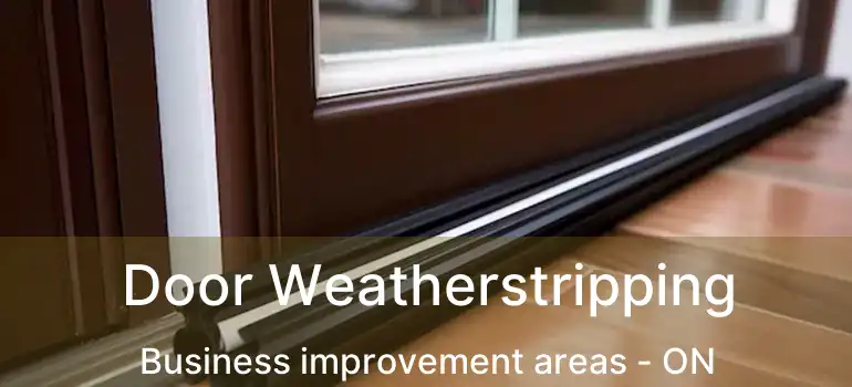  Door Weatherstripping Business improvement areas - ON