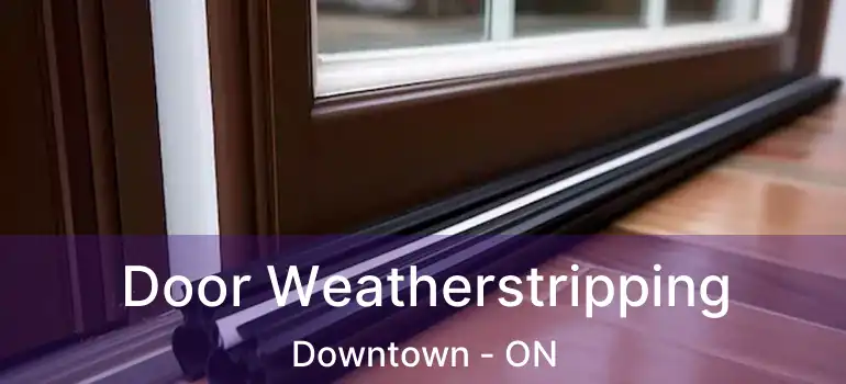  Door Weatherstripping Downtown - ON