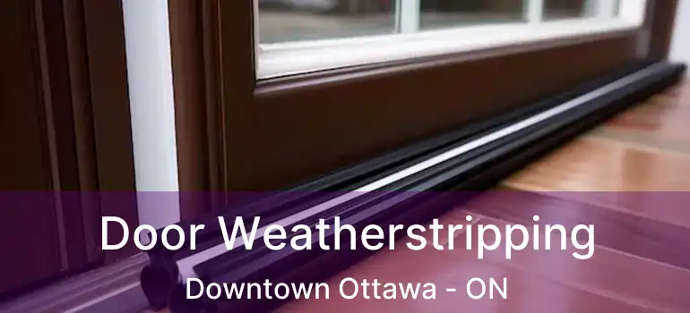  Door Weatherstripping Downtown Ottawa - ON