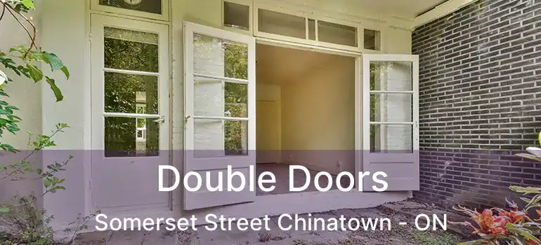  Double Doors Somerset Street Chinatown - ON