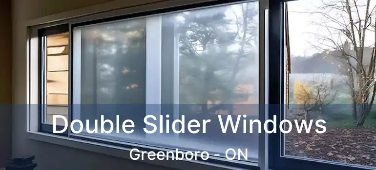  Double Slider Windows Greenboro - ON