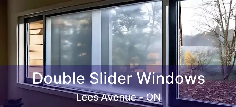  Double Slider Windows Lees Avenue - ON