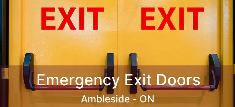  Emergency Exit Doors Ambleside - ON