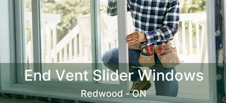  End Vent Slider Windows Redwood - ON