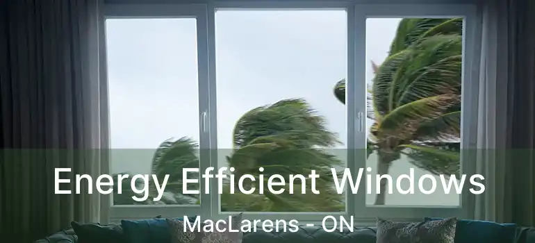  Energy Efficient Windows MacLarens - ON