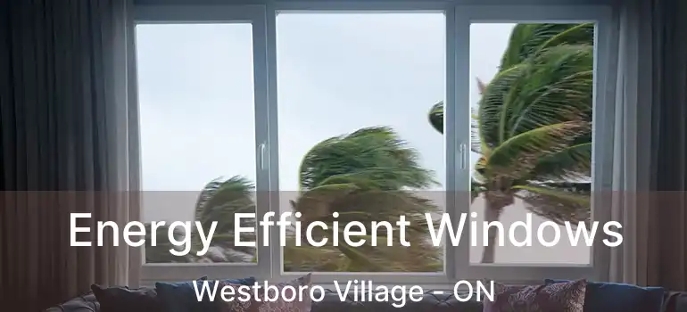  Energy Efficient Windows Westboro Village - ON