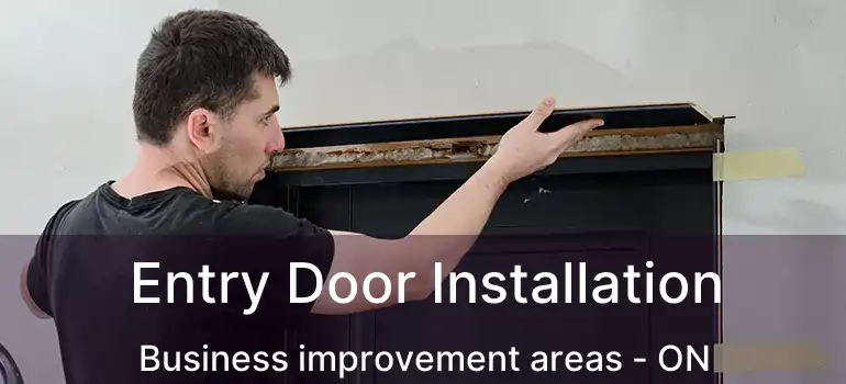  Entry Door Installation Business improvement areas - ON