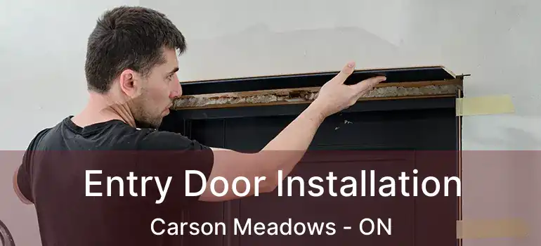  Entry Door Installation Carson Meadows - ON