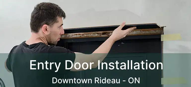  Entry Door Installation Downtown Rideau - ON