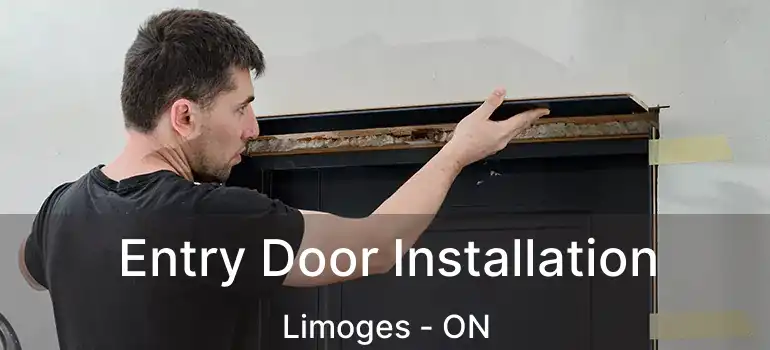  Entry Door Installation Limoges - ON