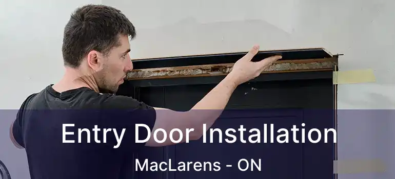  Entry Door Installation MacLarens - ON