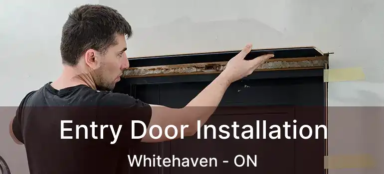  Entry Door Installation Whitehaven - ON