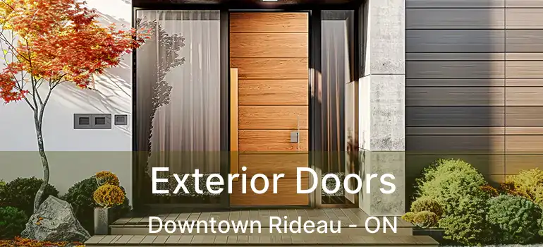  Exterior Doors Downtown Rideau - ON