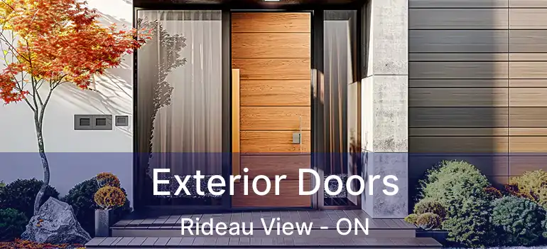  Exterior Doors Rideau View - ON