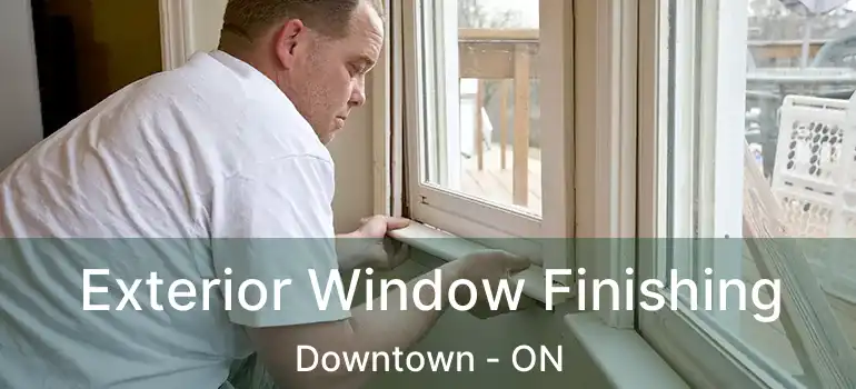  Exterior Window Finishing Downtown - ON