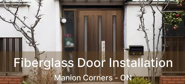  Fiberglass Door Installation Manion Corners - ON