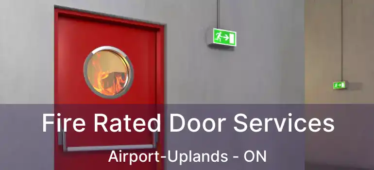  Fire Rated Door Services Airport-Uplands - ON