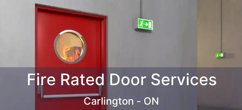  Fire Rated Door Services Carlington - ON