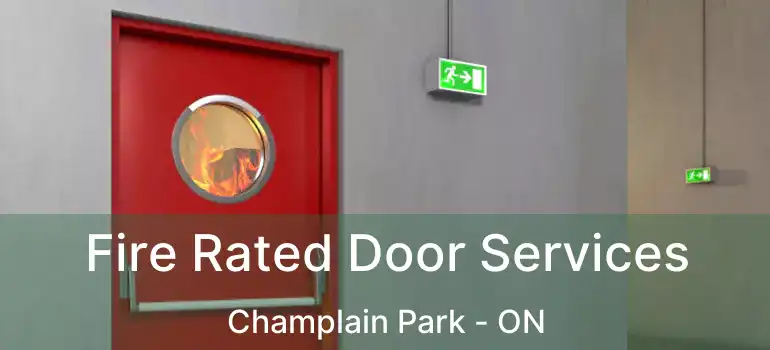  Fire Rated Door Services Champlain Park - ON