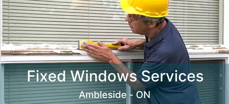  Fixed Windows Services Ambleside - ON