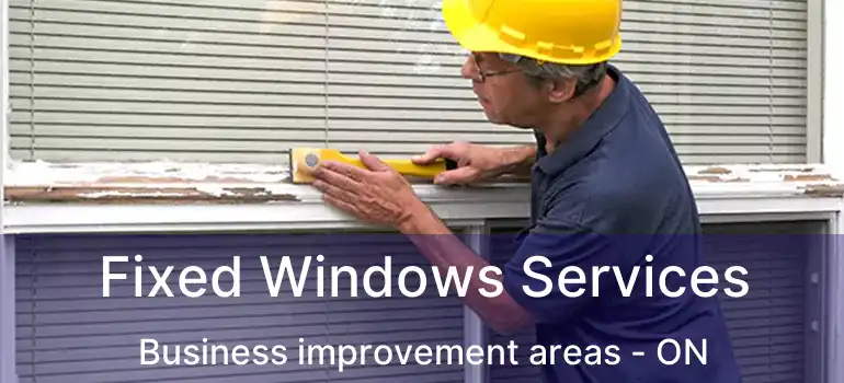  Fixed Windows Services Business improvement areas - ON