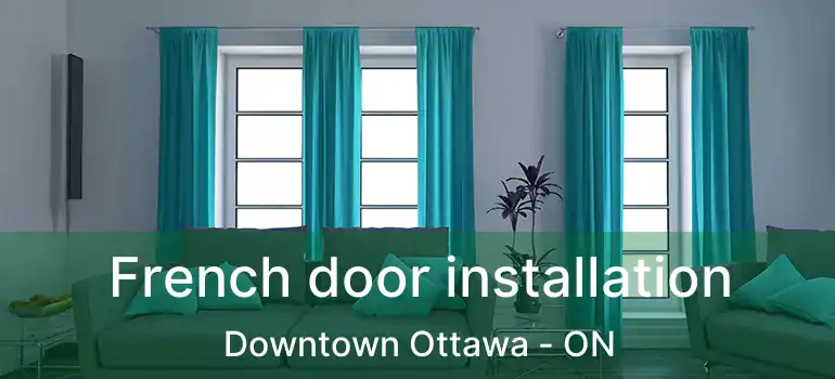  French door installation Downtown Ottawa - ON