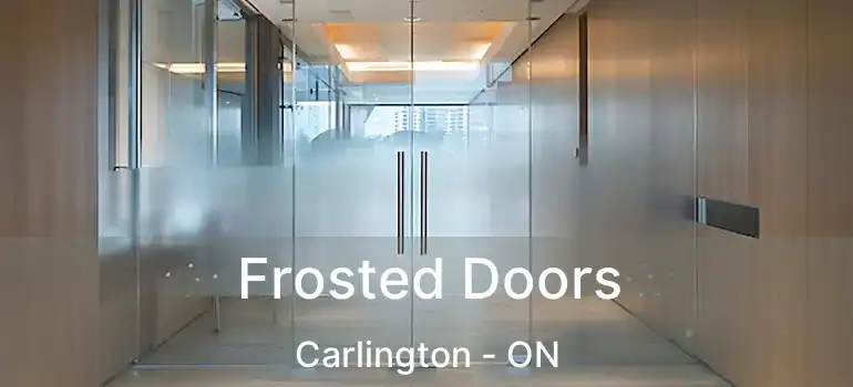  Frosted Doors Carlington - ON