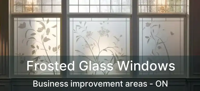  Frosted Glass Windows Business improvement areas - ON