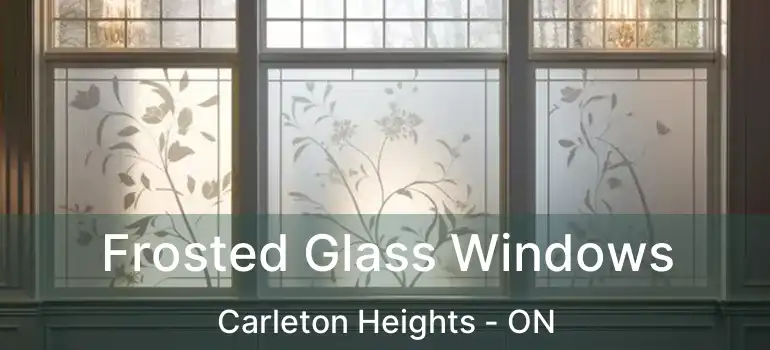  Frosted Glass Windows Carleton Heights - ON