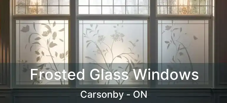  Frosted Glass Windows Carsonby - ON