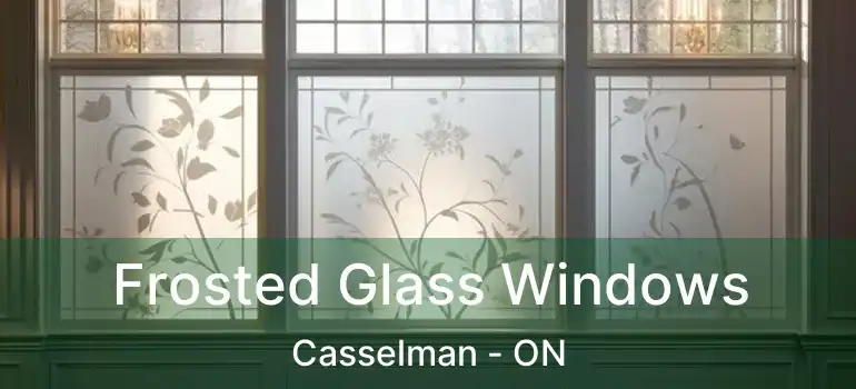  Frosted Glass Windows Casselman - ON