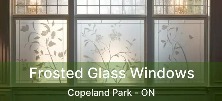  Frosted Glass Windows Copeland Park - ON