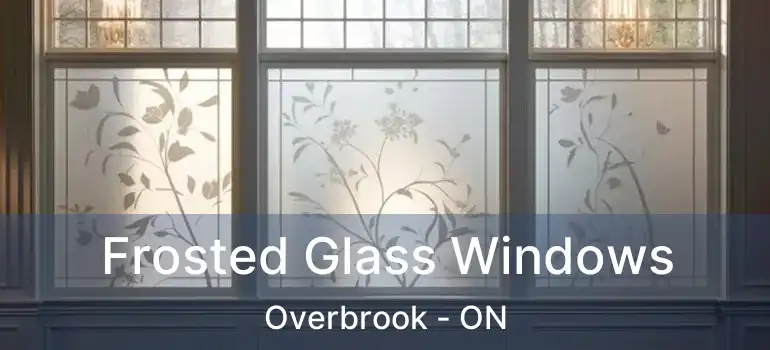  Frosted Glass Windows Overbrook - ON