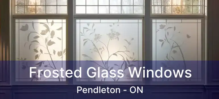  Frosted Glass Windows Pendleton - ON