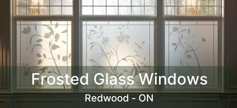  Frosted Glass Windows Redwood - ON