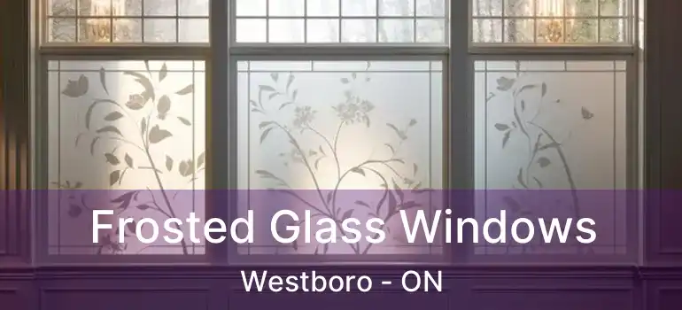  Frosted Glass Windows Westboro - ON