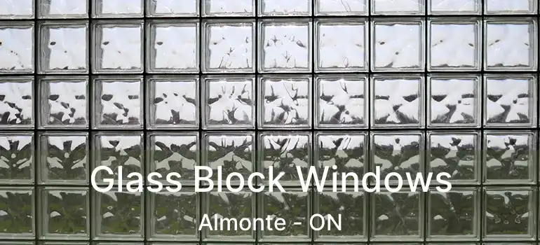  Glass Block Windows Almonte - ON