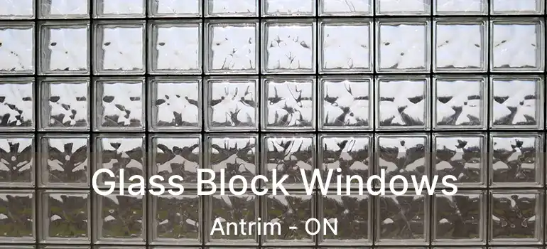  Glass Block Windows Antrim - ON