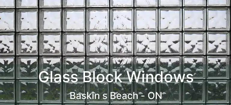  Glass Block Windows Baskin s Beach - ON